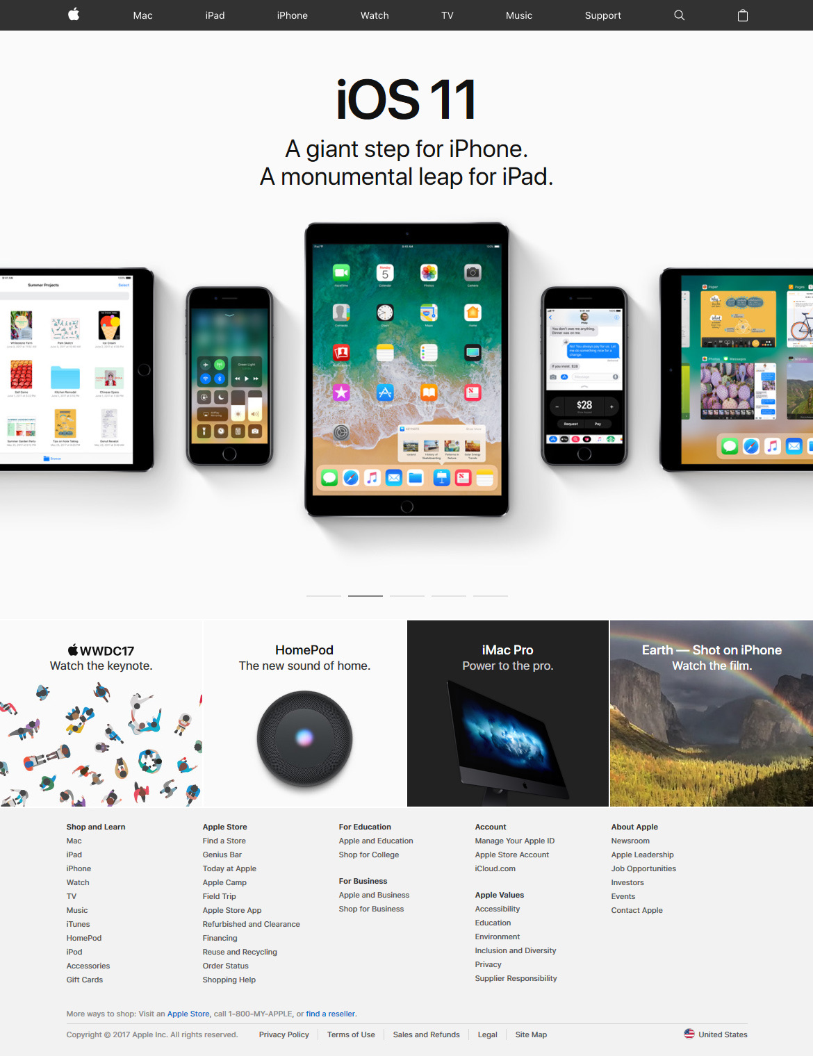 Apple website: history of its design