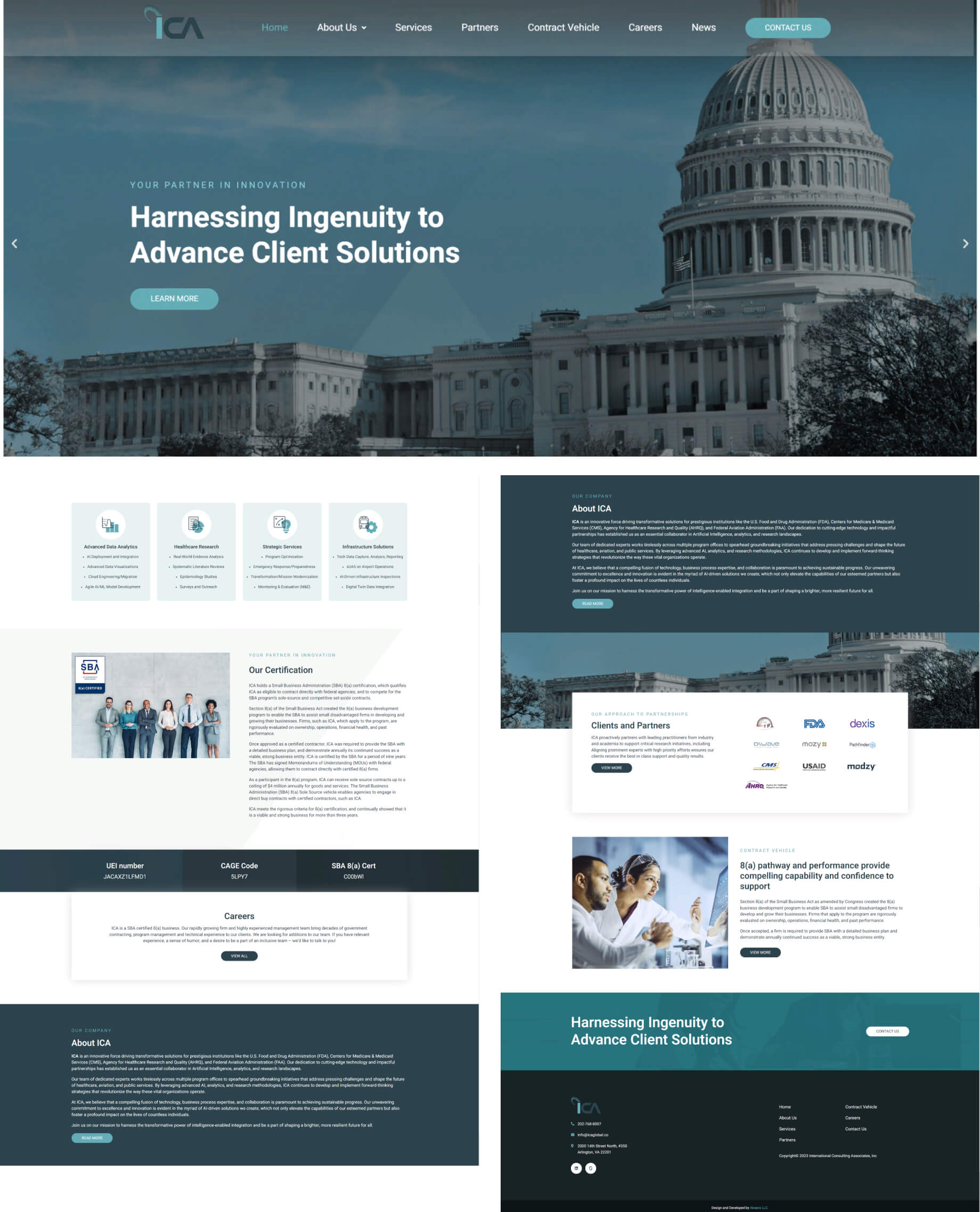 Web Design and Development for ICA - BelugaLabs NY